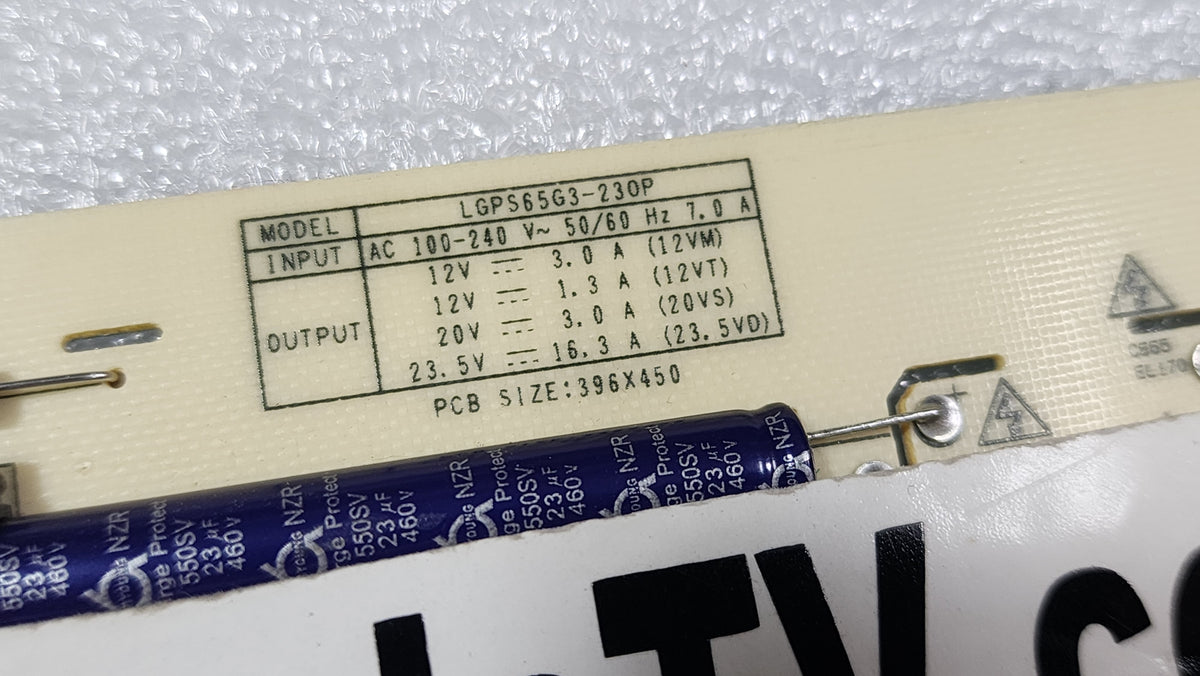 LG Power Supply Board EAX69975004 / LGPS65G3230P for LG OLED65G3PUA