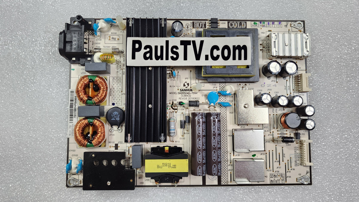 Carte D'alimentation TCL 81-PBE055-H95 – Compatible 55US5800 Et 55US57, Ouverte Mais Neuve