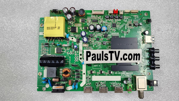 TCL Main Board / Power Supply Board 40-UX38M0-MAD2HG / UX38M0 for TCL 40FS3800 / 40FS3800TJAA