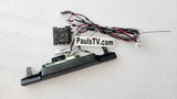 Sony IR Remote Sensor, Bluetooth, WIFI, & Buttons Assembly A2093170C / A-2093-170-C for Sony XBR65X850D / XBR-65X850D