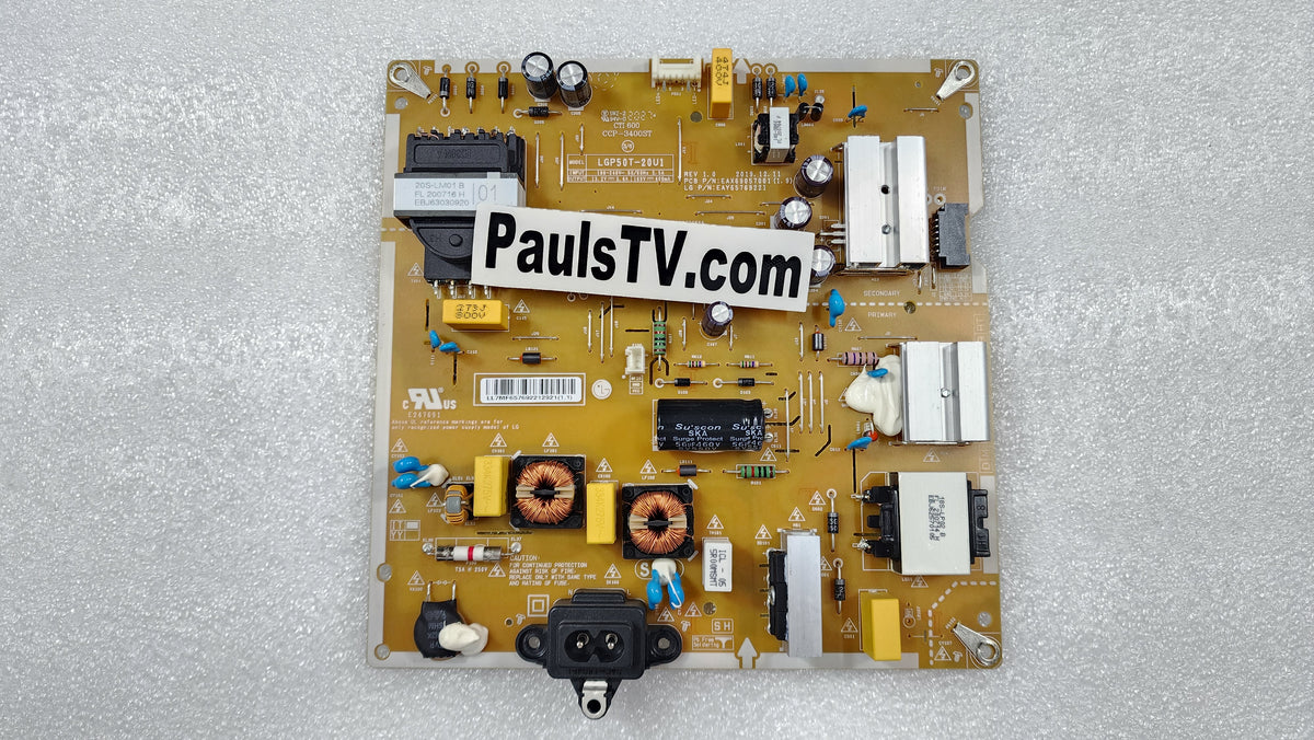 LG Power Supply Board EAY65769221 for LG 50UN7000PUC / 50UN7000PUC.AUS