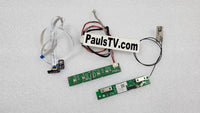 Vizio Buttons, IR, and Wifi 715G8454-K01-000-004T / 715G9449-R01-000-004Y / 317GWFBT646TCL0VIZ for Vizio D40f-F1