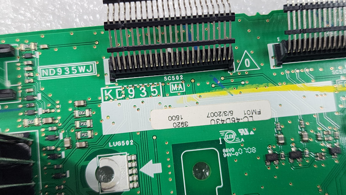 Sharp Terminal Input Board DUNTKD935FM01 / KD935 for Sharp LC46D43U ...